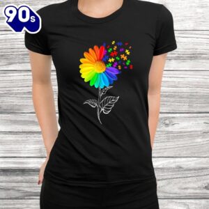 Sunflower Puzzle Piece Autism Awareness Shirt 2