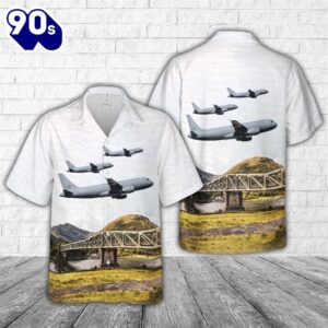 Hungarian Air Force 605 Airbus -100 Trendy Hawaiian Shirt