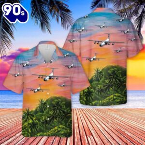 US Air Force Lockheed C-141 Starlifter Trendy Hawaiian Shirt Air Mobility Command Heritage