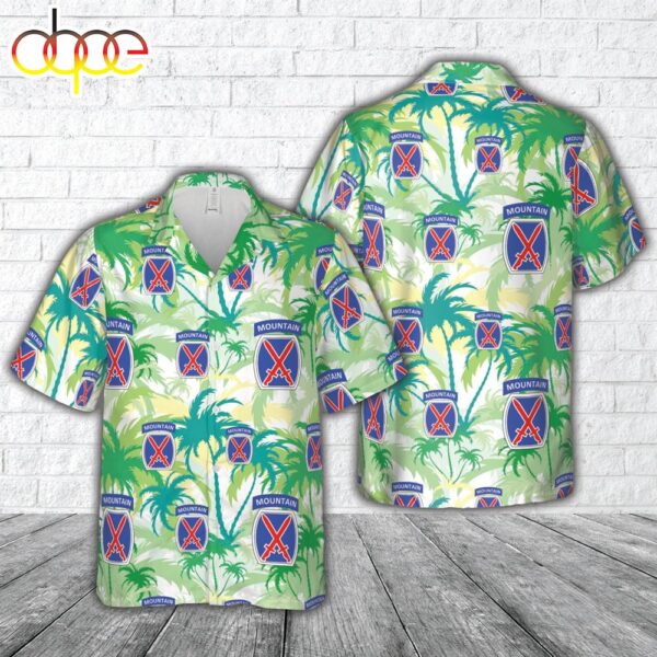 US Army 10th Mountain Division Hawaiian Shirt