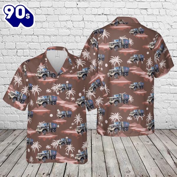 US Army 1967 REO M35A1 Gun Truck Hawaiian Shirt