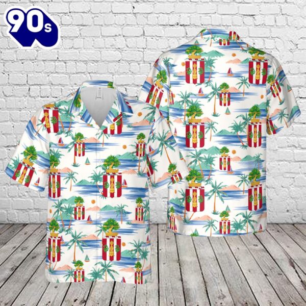US Army 1st Battalion, 1st Air Defense Artillery Regiment Hawaiian Shirt