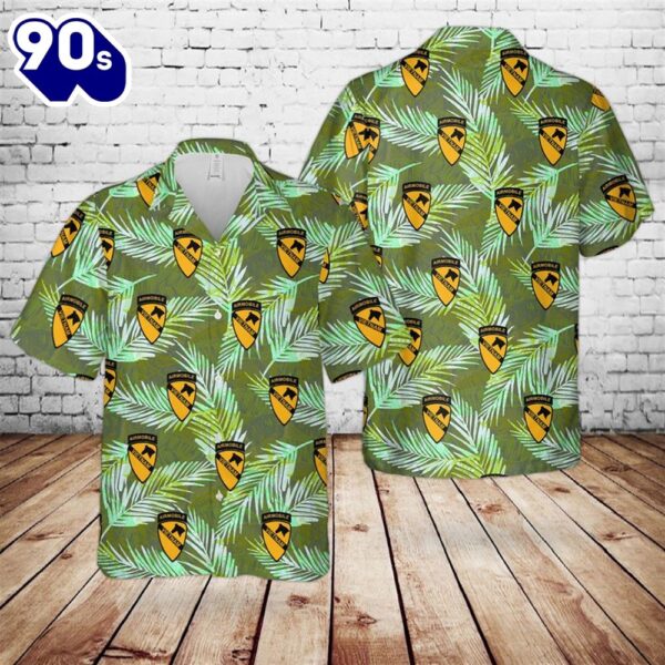 US Army 1st Cavalry Air Mobile Vietnam Hawaiian Shirt