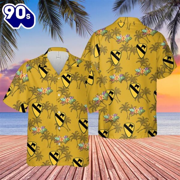 US Army 1st Cavalry Division Sustainment Brigade Hawaiian Shirt
