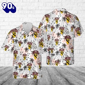 US Army 1st Cavalry Long Range Recon Patrol Hawaiian Shirt