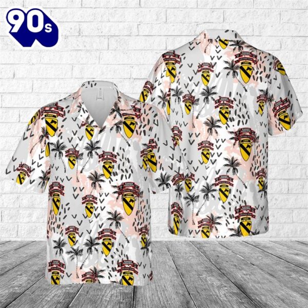 US Army 1st Cavalry Long Range Recon Patrol Hawaiian Shirt