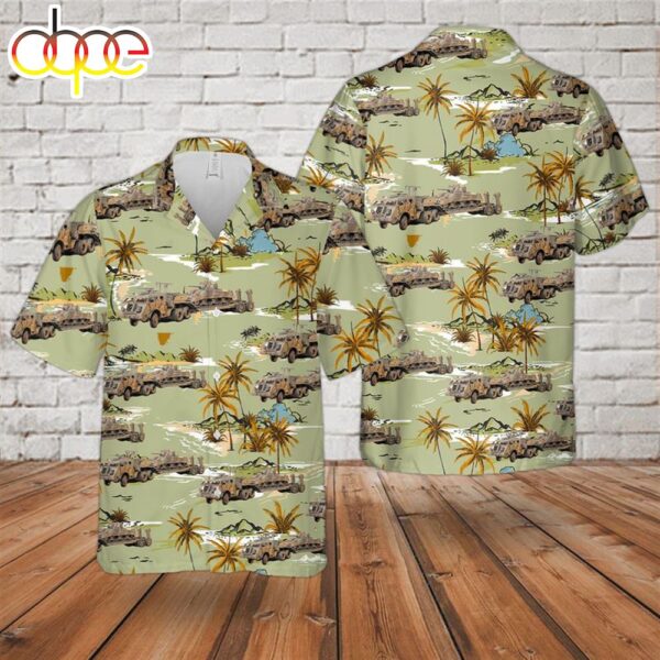 U.S. Army 40 TON Tank Transporter Dragon Wagon Hawaiian Shirt