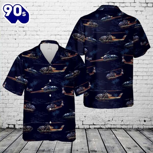US Army AH-1F Cobra 4th Of July Hawaiian Shirt