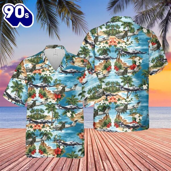 US Army Beechcraft RC-12 Guardrail Hawaiian Shirt