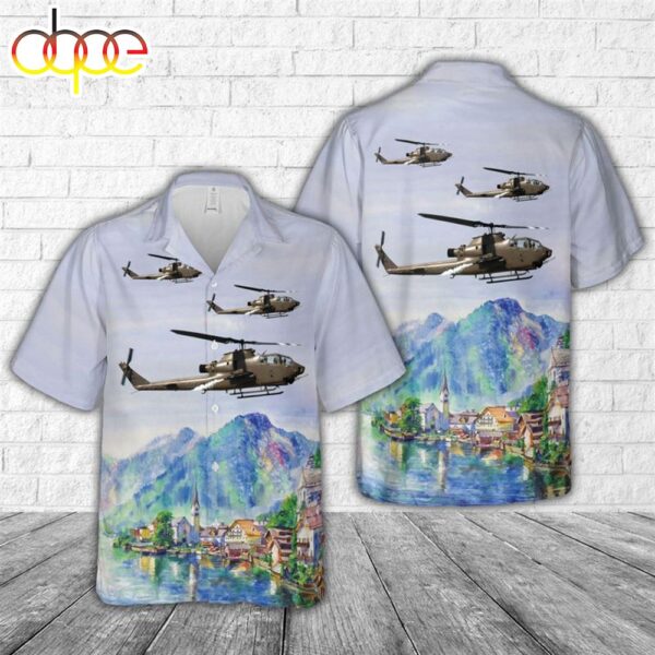 US Army Bell AH-1F Cobra Hawaiian Shirt