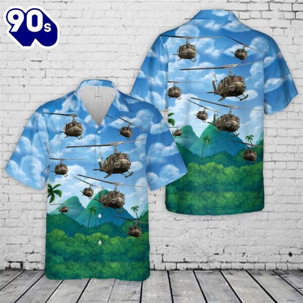 US Army Bell UH-1 Huey Hawaiian Shirt