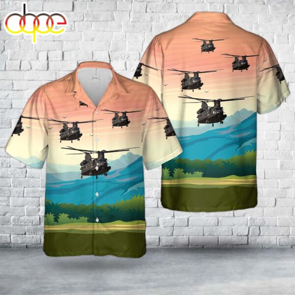 US Army Boeing MH-47G Chinook (414) Hawaiian Shirt