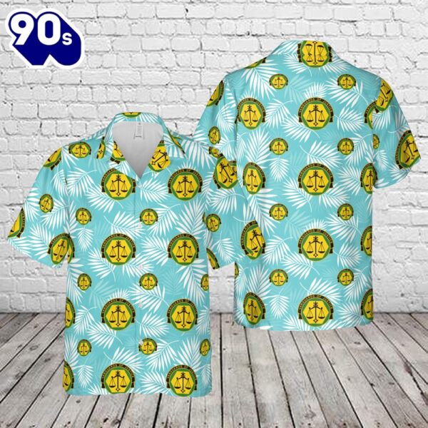 US Army Corrections Command (ACC) Distinctive Unit Insignia Hawaiian Shirt