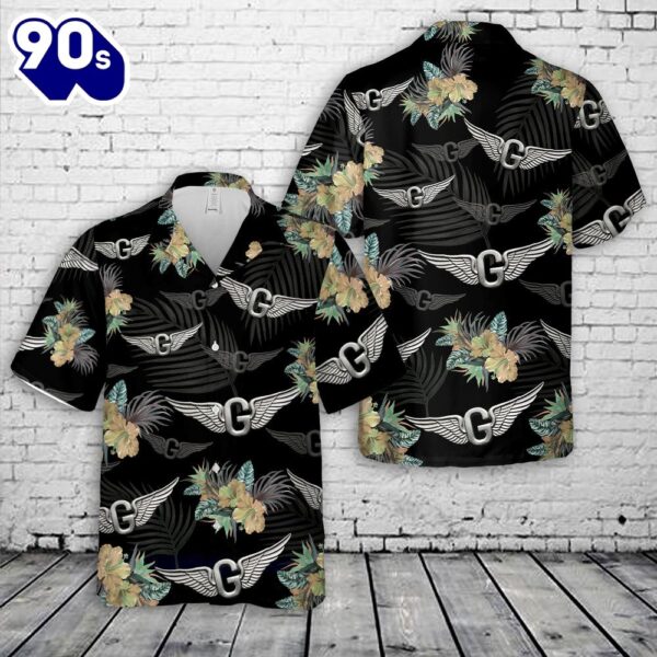 US Army Door Gunner Badge (Wings) Hawaiian Shirt