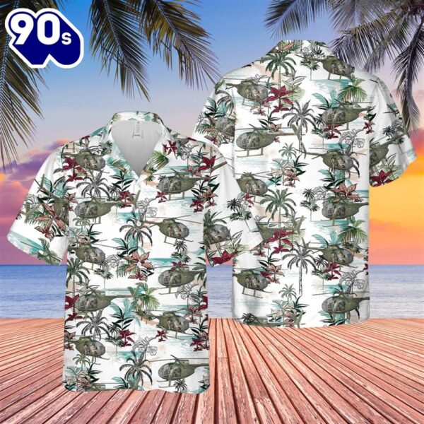 US Army Hughes OH-6 Cayuse Hawaiian Shirt