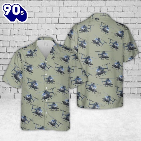 US Army MD Helicopters MH-6 Little Bird Hawaiian Shirt