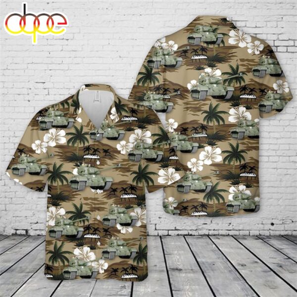 U.S. Army Medium Tank M26 Pershing Hawaiian Shirt