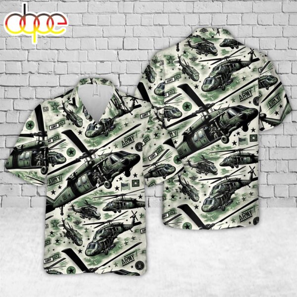 US Army Sikorsky UH-60 Hawaiian Shirt