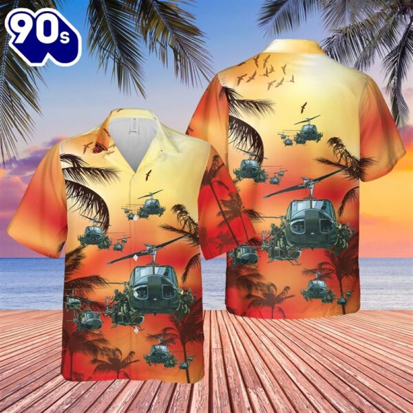 US Army UH-1 Huey Hawaiian Shirt