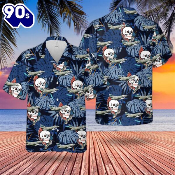 US Navy A-4C Skyhawk Of VA-34 Hawaiian Shirt