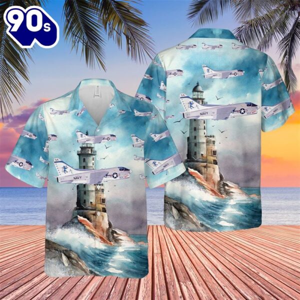 US Navy A-7E Corsair II Of VA-15 Hawaiian Shirt
