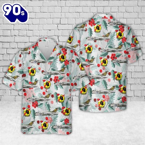 US Navy A-7E Corsair II of VFA-25 Fist of the Fleet Christmas Hawaiian Shirt
