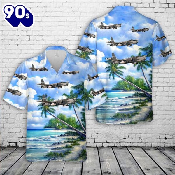 US Navy AP-2H Neptune Of VAH-21 Roadrunners Hawaiian Shirt