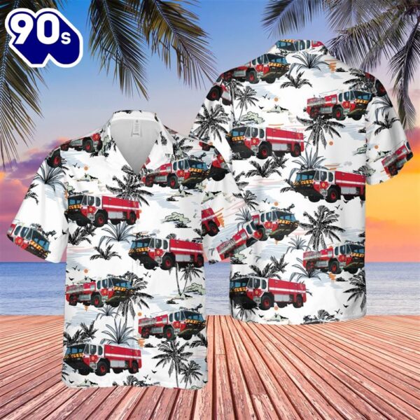 U.S. Navy Aircraft Rescue Fire Fighting (ARFF) E-ONE Hawaiian Shirt