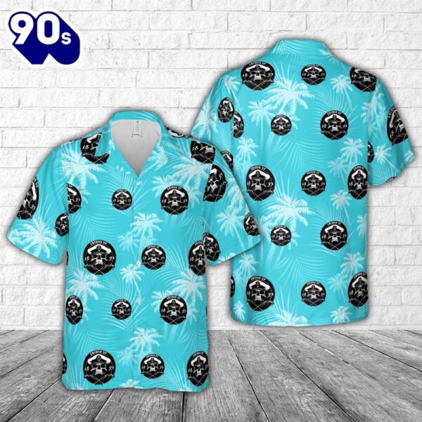 US Navy Anchor Up 1893 Hawaiian Shirt