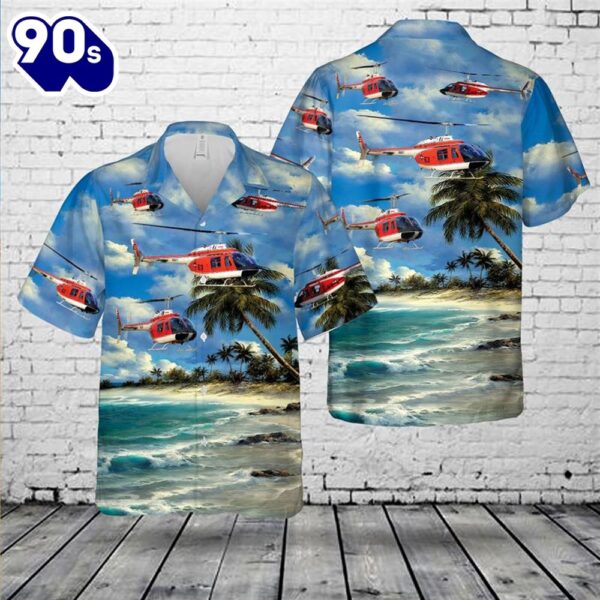 US Navy Bell TH-57C SeaRanger Hawaiian Shirt