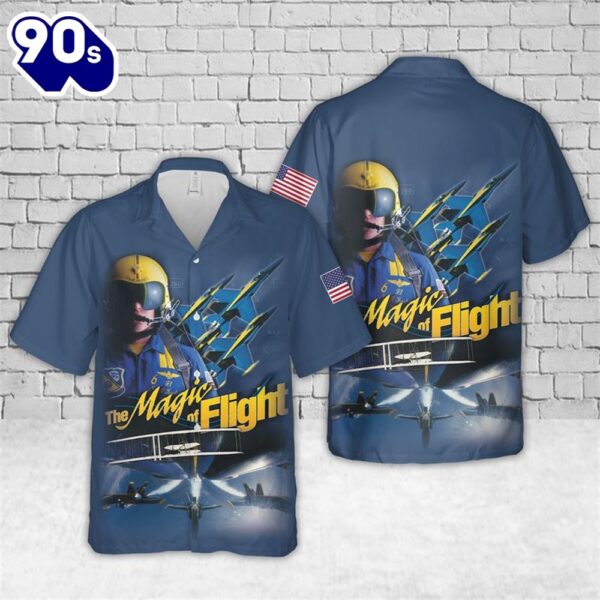 US Navy Blue Angels Hawaiian Shirt