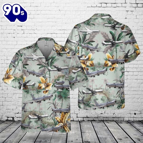 US Navy Boeing E-6 Mercury Pocket Hawaiian Shirt