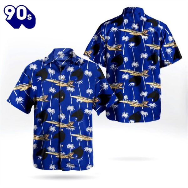 US Navy Boeing FA-18E Super Hornet of VFA-137 Kestrels Hawaiian Shirt