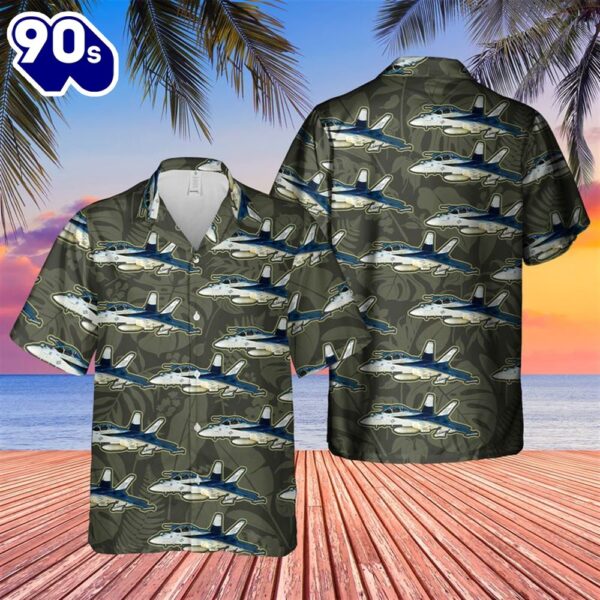 US Navy Boeing FA-18EF Super Hornet Hawaiian Shirt