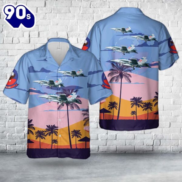 US Navy EA-18G Of VAQ-140 Patriots Hawaiian Shirt