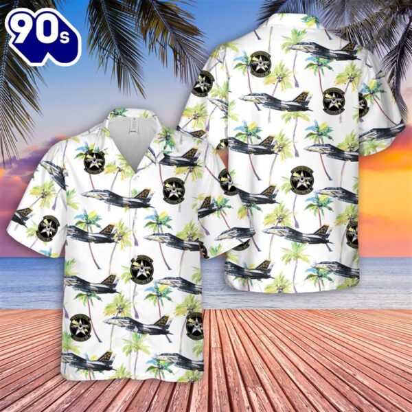 US Navy F-14A Tomcat Of VF-33 Starfighters Hawaiian Shirt
