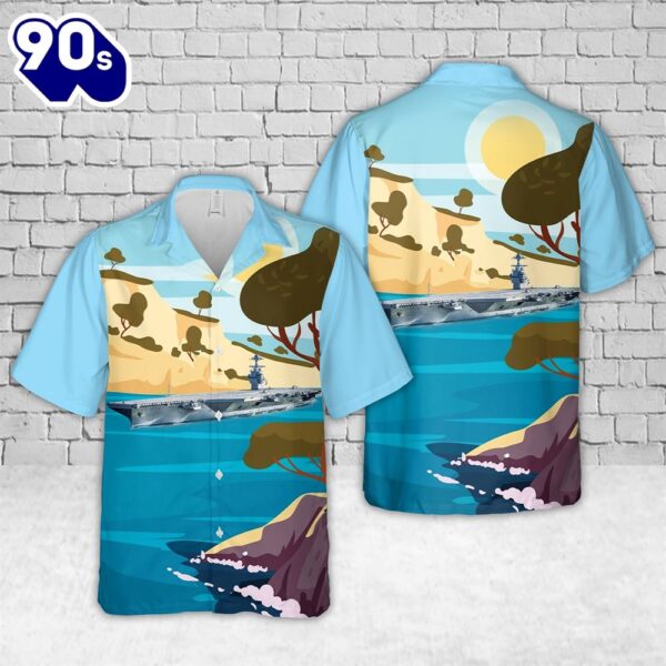 US Navy Gerald R. Ford-class aircraft carrier Hawaiian Shirt