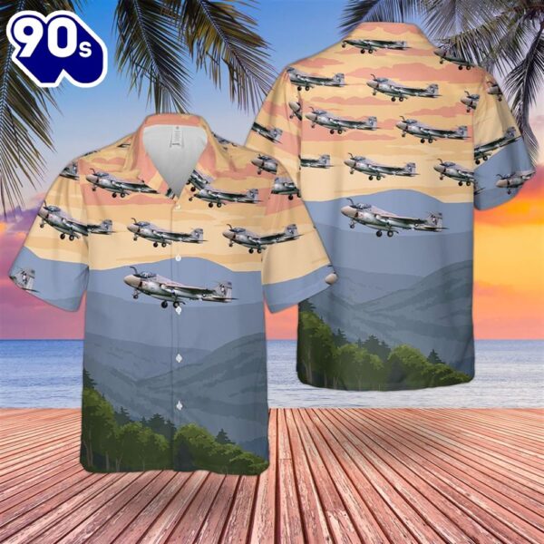 US Navy Grumman A-6E Intruder From VA-34 Hawaiian Shirt