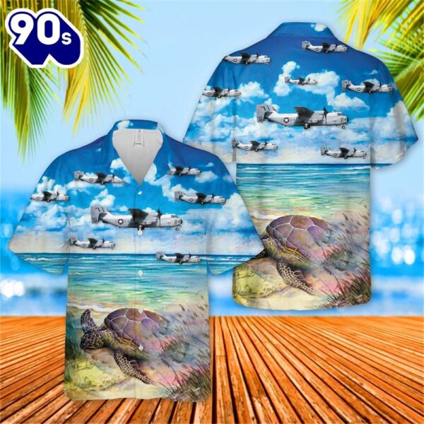 US Navy Grumman C-2A Greyhound Of VR-24 (Lifting Eagles) Hawaiian Shirt
