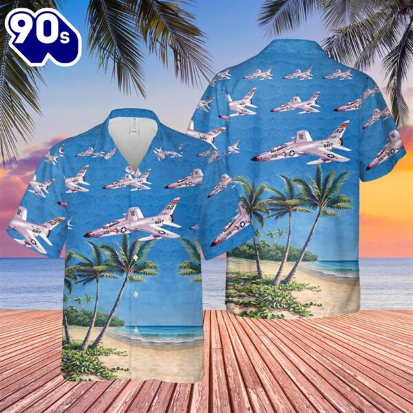 US Navy Grumman F-11A Tiger Hawaiian Shirt