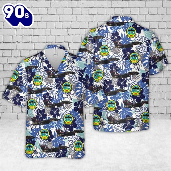 US Navy Grumman F-14 Tomcat of VX-9 The Vampires Hawaiian Shirt