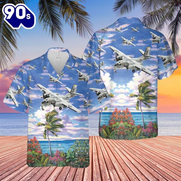 US Navy Grumman S-2 Tracker Of VS-37 Hawaiian Shirt