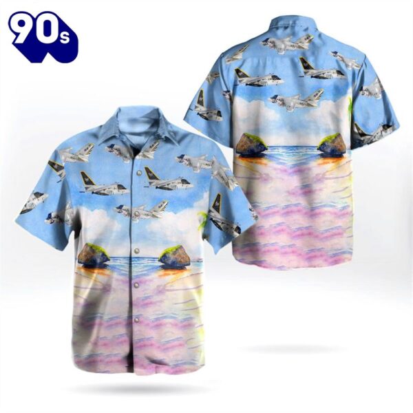 US Navy Historical Aircraft Lockheed S-3 Viking Hawaiian Shirt