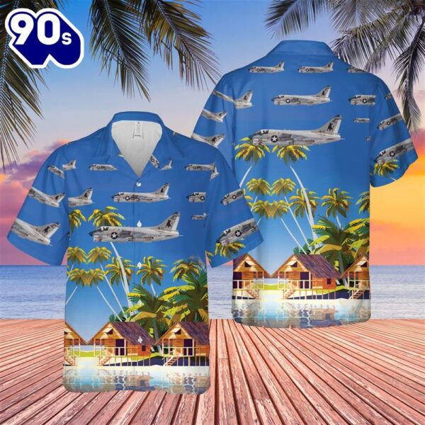 US Navy LTV A-7 Corsair II Of VA-37 Hawaiian Shirt