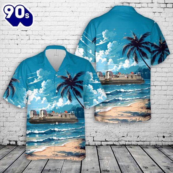 US Navy Landing Craft Air Cushion LCAC-2 Hawaiian Shirt