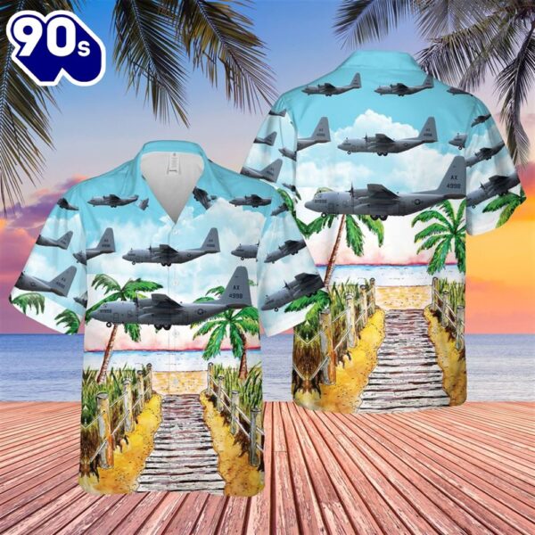 US Navy Lockheed C-130T Hercules Hawaiian Shirt