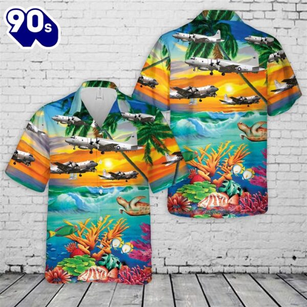US Navy Lockheed EP-3E ARIES II Hawaiian Shirt