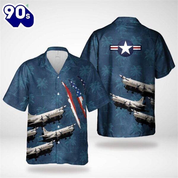 U.S. Navy Lockheed P-3C Orion Hawaiian Shirt