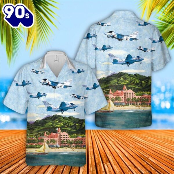 US Navy Lockheed US-3A Viking COD VRC-50 Hawaiian Shirt