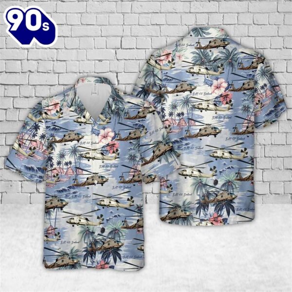 US Navy MH-60 Seahawk Hawaiian Shirt